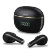 pTron Bassbuds Perl in-Ear TWS Earbuds, TruTalk AI-ENC Calls, Immersive Sound, 28H Playtime, Music/Game (Sable Black)