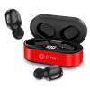 pTron Bassbuds Plus in-Ear TWS Earbuds with HD Mic, Bluetooth 5.0 Headphones, 28Hrs Playtime, Immersive Sound (Red & Jet Black)