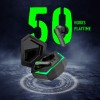 pTron Bassbuds Rogue W/ 40Ms Low-Latency Gaming,Clear Calls,50Hrs Playtime,Pristine Sound,V5.3 Bluetooth (Black)