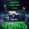pTron Bassbuds Rogue W/ 40Ms Low-Latency Gaming,Clear Calls,50Hrs Playtime,Pristine Sound,V5.3 Bluetooth (Black)