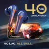 pTron Bassbuds Turbo TWS in Ear Earbuds with 40Ms Hyper Gaming Low Latency,3D Audioscape,Trutalk Ai-Enc Calls,Thunder Bass,45Hrs (Bold Blue)
