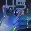 pTron Bassbuds Turbo TWS in Ear Earbuds with 40Ms Hyper Gaming Low Latency,3D Audioscape,Trutalk Ai-Enc Calls,Thunder Bass,45Hrs (Bold Blue)