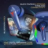 pTron Bassbuds Turbo TWS in Ear Earbuds with 40Ms Hyper Gaming Low Latency,3D Audioscape,Trutalk Ai-Enc Calls,Thunder Bass,45Hrs (Bold Blue)