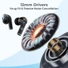 pTron Basspods P251+ TWS Earbuds w/ 50Hrs Playtime, 12mm Drivers, Dual HD Mic & AI-ENC Calls, Movie Mode (Jet Black)