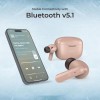 pTron Basspods P81 in-Ear Wireless Earbuds, Pristine Sound, 32Hrs Playtime, Clear Calls TWS Earbuds (Brown)