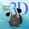 pTron Basspods Tour TWS Earbuds with 3D AudioScape, 45Hrs Playtime, TruTalk AI-ENC Calls, 50ms (Black)