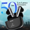 pTron Basspods Tour TWS Earbuds with 3D AudioScape, 45Hrs Playtime, TruTalk AI-ENC Calls, 50ms (Black)