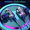 pTron Boom Ultima 4D Dual Driver, in Ear Gaming Wired Headphones with in-Line Mic, Volume Control (Dark Blue)