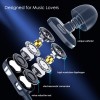 pTron Boom Ultima 4D Dual Driver, in Ear Gaming Wired Headphones with in-Line Mic, Volume Control (Dark Blue)
