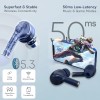 pTron Newly Launched Bassbuds Neo TWS Earbuds, HD Mic & TruTalk ENC Calls, Game/Music Modes, 35Hrs Playtime (Blue)