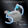 pTron Newly Launched Bassbuds Zen in-Ear Wireless TWS Earbuds with Quad ENC Mic TruTalk, 50Hrs Playtime (Grey)