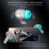 pTron Newly Launched Bassbuds Zen in-Ear Wireless TWS Earbuds with Quad ENC Mic TruTalk, 50Hrs Playtime (Grey)