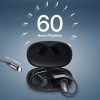 pTron Zenbuds Evo X2 Pro Open Ear Wireless Earbuds, SafeBeats Design, 4 QuadPro Mics with ENC Calls, 60H Playtime (Jet Black)