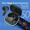 pTron Zenbuds Evo X2 in-Ear TWS Earbuds with Quad Mic & TruTalk ENC Calls, 50Hrs Playtime, 40ms (Jet Black)