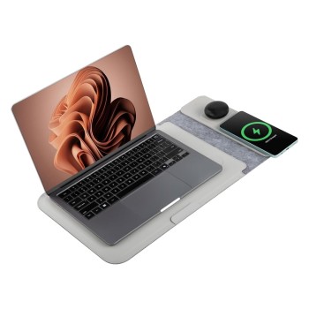 Acer Laptop Sleeve ZC.A01SI.3LJ 4-in-1 Wireless Charging Grey