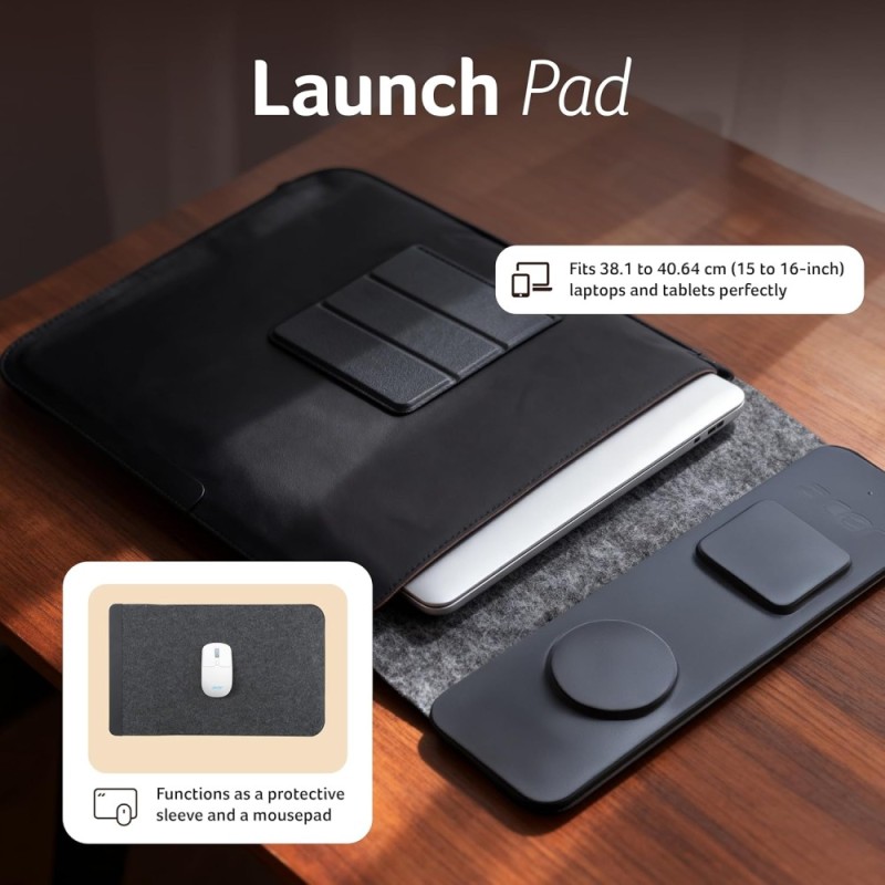 Acer Laptop Sleeve ZC.A01SI.3LK 4-in-1 Wireless Charger Black