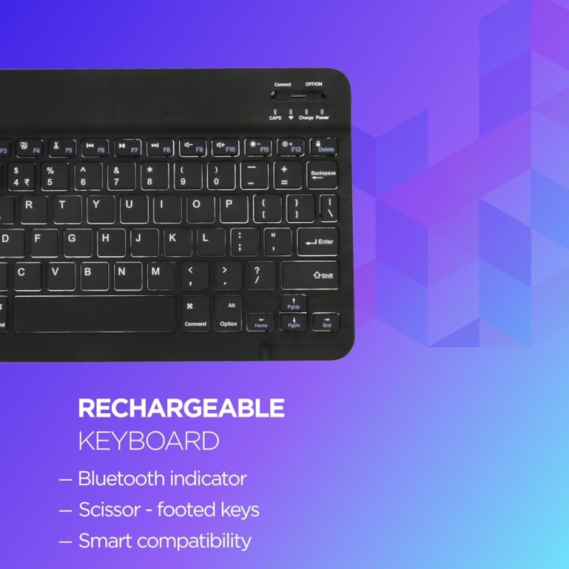 Acer Nano Pad Bluetooth Keyboard & Mouse Combo ZC.A01SI.223 Anti Slip 78 Keys Rechargeable Black