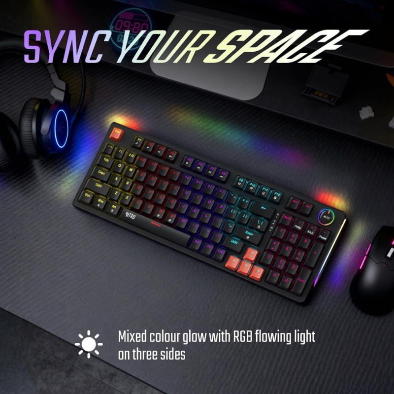 Acer Nitro G Wired Mechanical Gaming Keyboard 96 Keys RGB Black