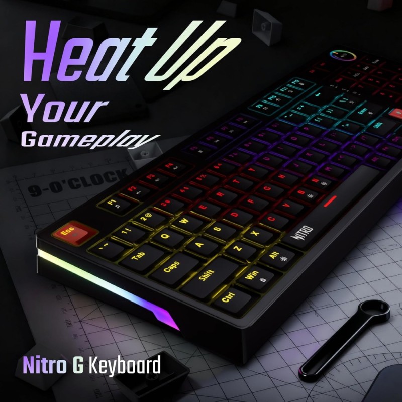 Acer Nitro G Wired Mechanical Gaming Keyboard 96 Keys RGB Black