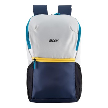 Acer Pulse Backpack ZC.A01SI.21Y Lightweight Water-Resistant 15.6 Inch Silver/Navy Blue