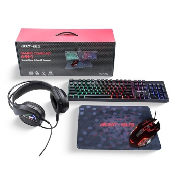 Acer Wired Gaming Combo ZC.A01SI.1LG RGB Keyboard Mouse Headset Black