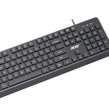 Acer Wired Keyboard Mouse Combo ACOM100 104 Keys 1200 DPI Black