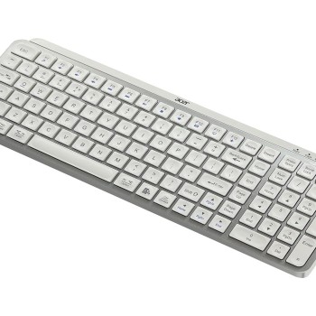 Acer Wireless Keyboard KeyPro-SL Dual Mode 2.4GHz USB & BT 5.0 Silver