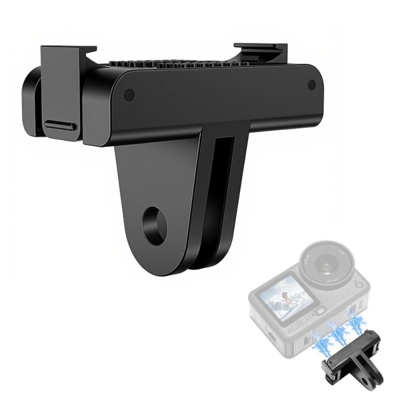 ADOFSY Magnetic Quick Release Adapter Dji Magnetic Adapter For DJI Action 6/Osmo Nano Black