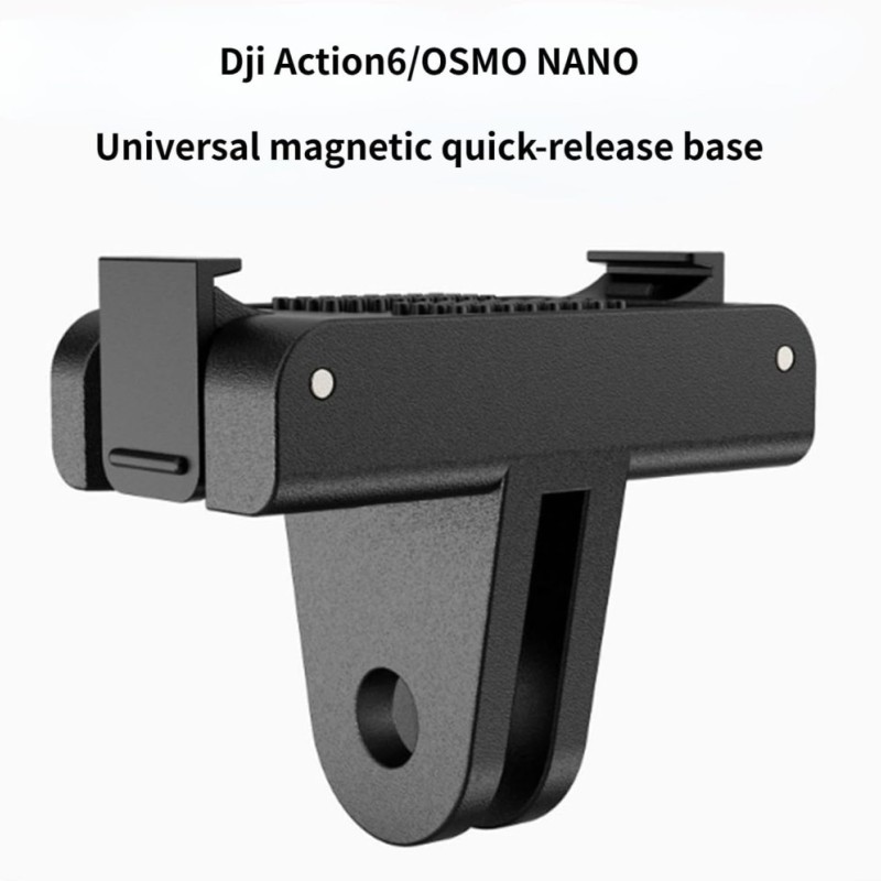 ADOFSY Magnetic Quick Release Adapter Dji Magnetic Adapter For DJI Action 6/Osmo Nano Black