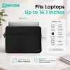 AirCase Laptop Sleeve AP-MS-207-BLK 6 Pockets Waterproof Black
