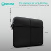AirCase Laptop Sleeve AP-MS-207-BLK 6 Pockets Waterproof Black