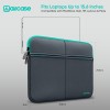 AirCase Laptop Sleeve AP-MS-208-GRY 6 Pocket Neoprene Waterproof Grey