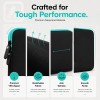 AirCase Laptop Sleeve C44-BLKGRN 4-Layer Protection 13.3 Inch Black-Green