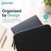 AirCase Laptop Sleeve C46-BLKGRY 4-Layer Protection 15.6 Inch Black-Grey
