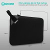 AirCase Laptop Sleeve C99-BLK 15.6 Inch Neoprene Black