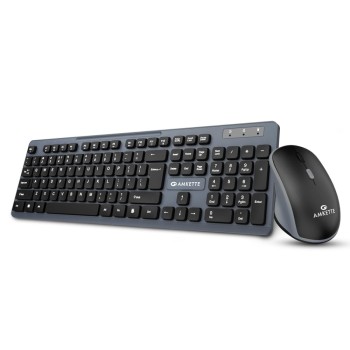 Amkette Wireless Keyboard and Mouse Combo 382 3200 DPI Grey