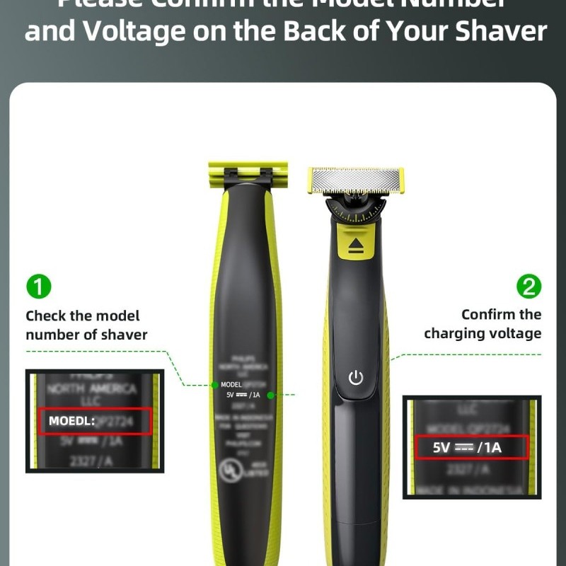 ANCIARY USB Charging Cable 5V MG7920 AUSB1 Compatible With Philips Trimmers
