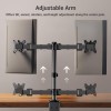 Ant Esports Dual Arm Monitor Desk Mount MA112, 30 Inch, Black