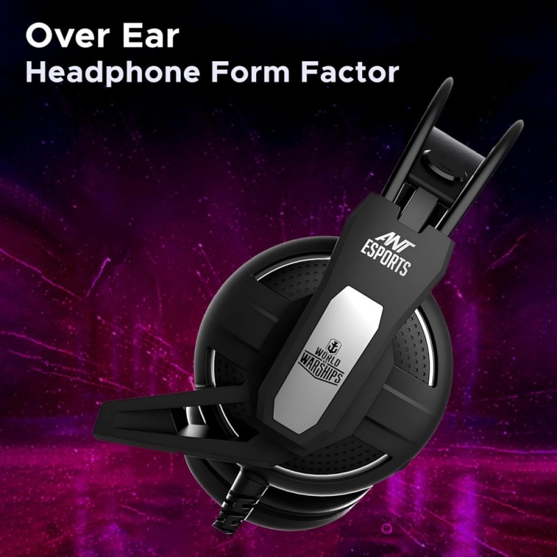 Ant Esports Gaming Headset H520W 50mm Drivers Over-Ear Black