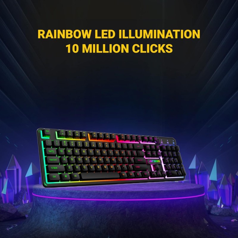 Ant Esports Gaming Keyboard & Mouse Combo KM1600 RGB Backlit Black