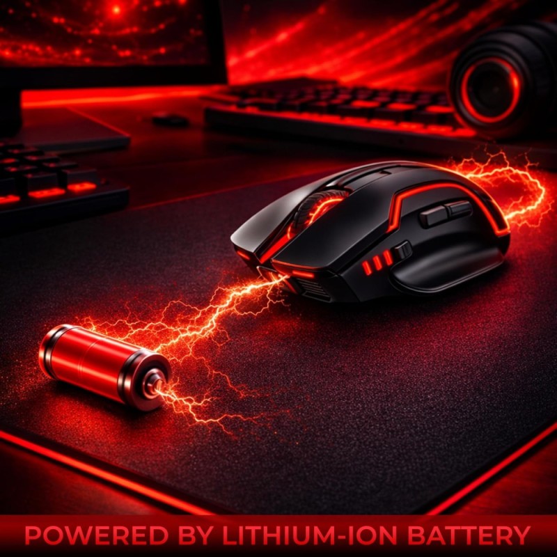Ant Esports GM320 Pro Wireless Gaming Mouse 3200 DPI RGB Black