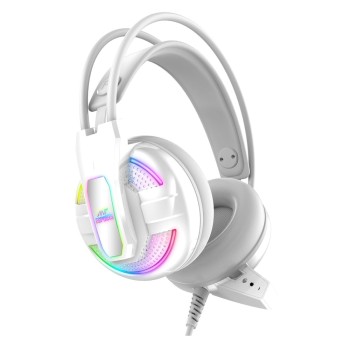Ant Esports H25 RGB Gaming Headset 50mm Drivers Over Ear White