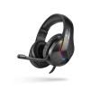 Ant Esports Wired Over Ear Gaming Headphones H1100 Pro 50MM Drivers, Comfortable Design, Black