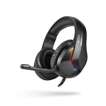 Ant Esports Wired Over Ear Gaming Headphones H1100 Pro 50MM Drivers, Comfortable Design, Black