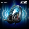 Ant Esports Wired Over Ear Gaming Headphones H1100 Pro 50MM Drivers, Comfortable Design, Black