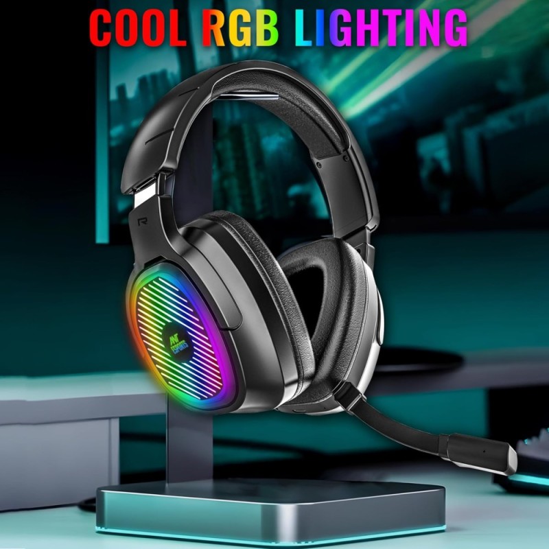 Ant Esports Wireless Gaming Headset Stealth 10 50mm Drivers, 35Hr Battery, Black