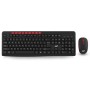 Ant Esports Wireless Keyboard and Mouse Combo WK200 2.4 GHz Spill-Resistant Black