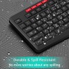 Ant Esports Wireless Keyboard and Mouse Combo WK200 2.4 GHz Spill-Resistant Black