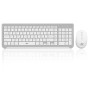 Ant Esports Wireless Keyboard and Mouse Combo WK250 105 Keys, 12 Multimedia Keys, Up to 1600 DPI White
