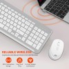 Ant Esports Wireless Keyboard and Mouse Combo WK250 105 Keys, 12 Multimedia Keys, Up to 1600 DPI White